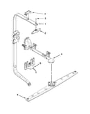 Upper wash and rinse parts