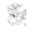 Maytag MDE22PDAYW0 top and console parts diagram