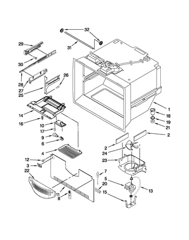Freezer liner parts