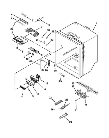 Refrigerator liner parts