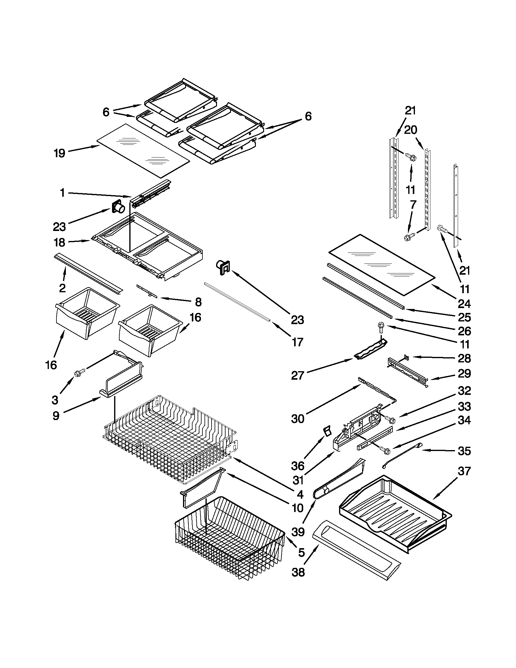 Shelf parts