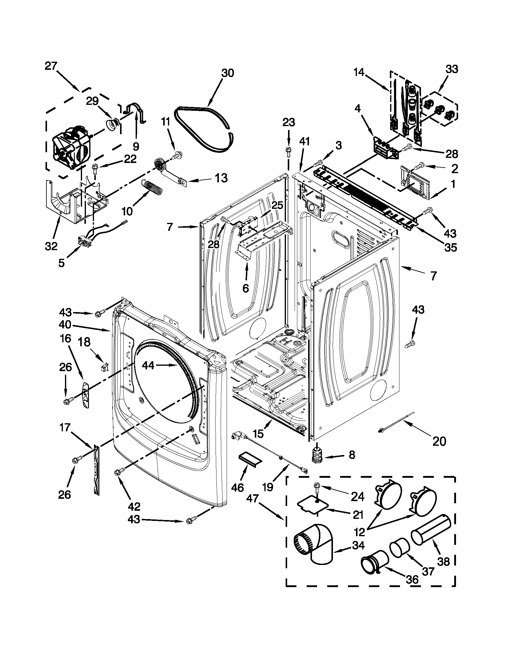 Cabinet parts