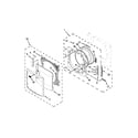 Maytag MED9000YG2 door parts diagram