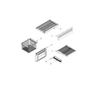 Jenn-Air JS48PPDUDB14 freezer shelf parts diagram