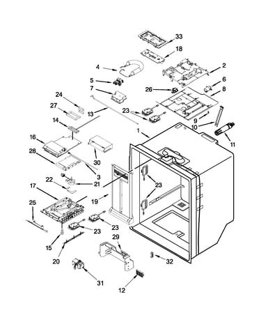 Refrigerator liner parts