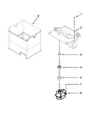 Motor and ice container parts