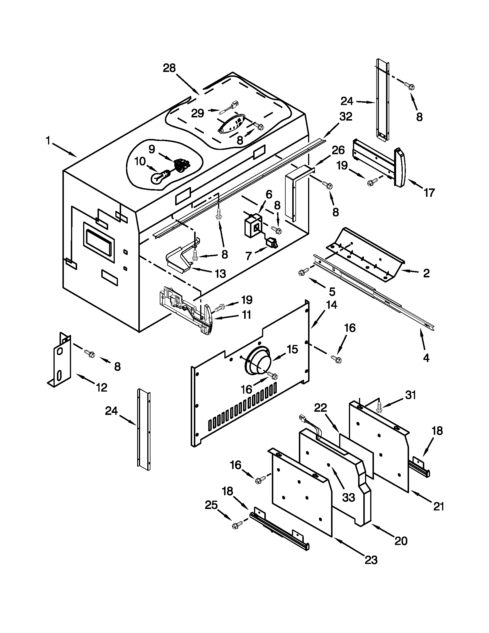 Freezer liner parts