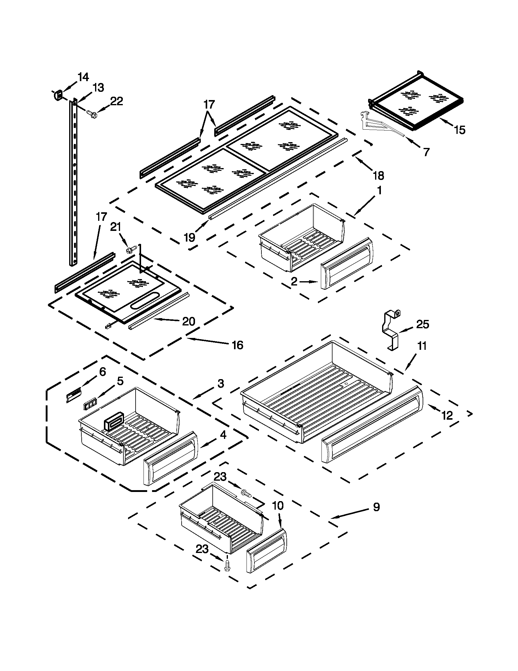 Shelf parts
