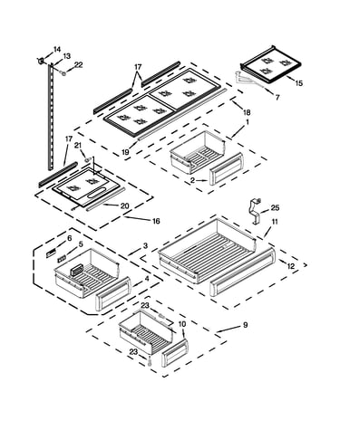 Shelf parts