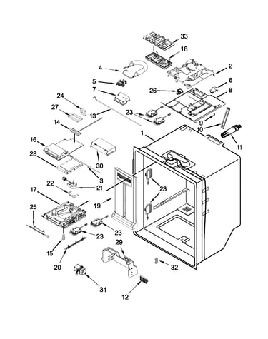 Refrigerator liner parts