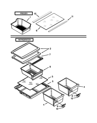 Shelf parts