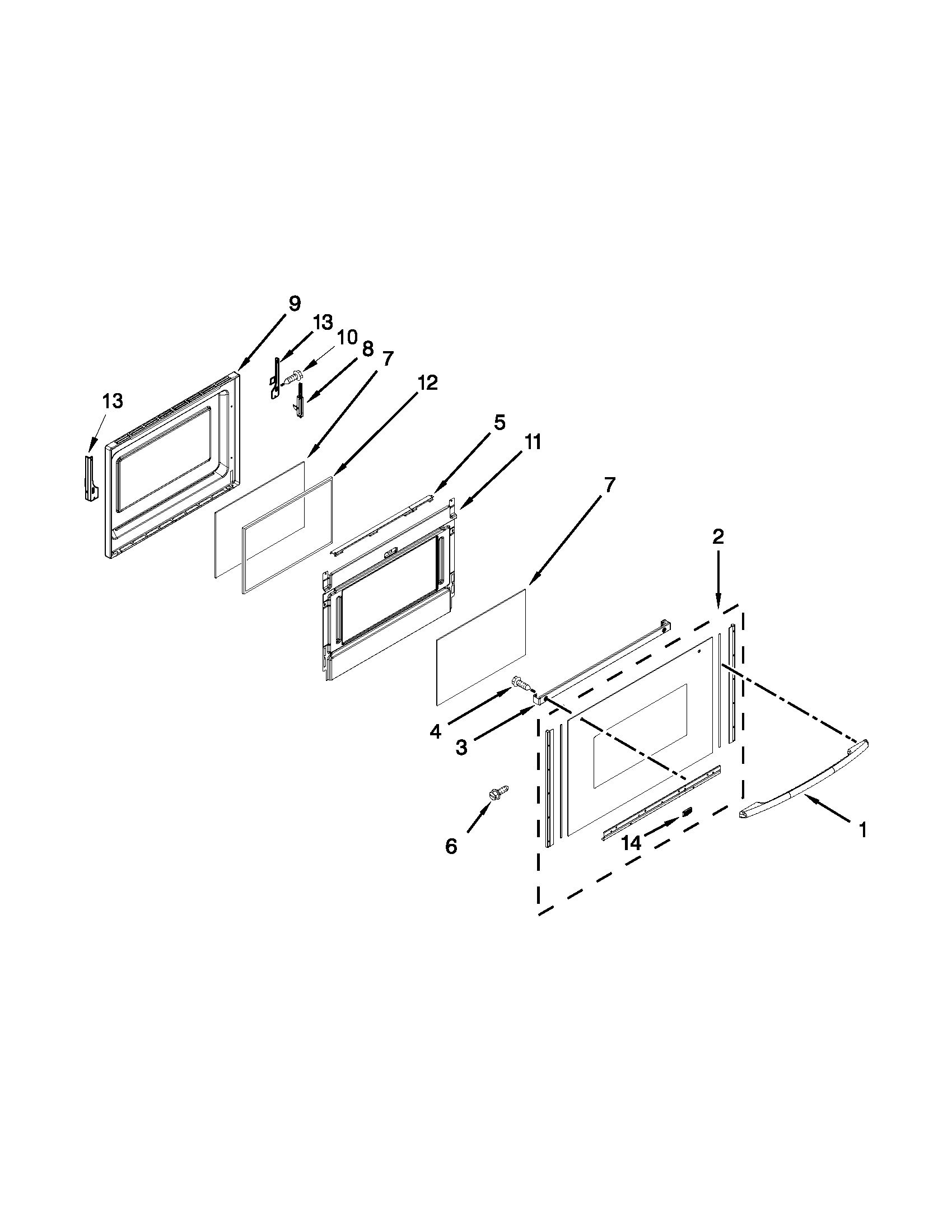 Lower door parts