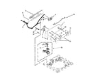 Amana NTW4651BQ0 controls and water inlet parts diagram