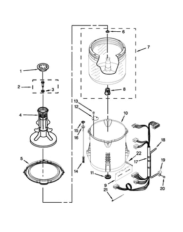 Basket and tub parts