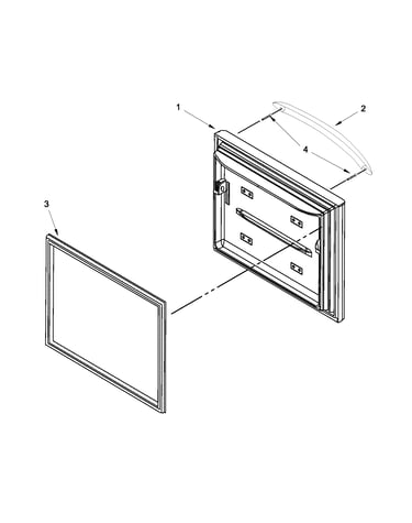 Freezer door parts