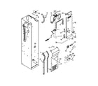 KitchenAid KSSO36FTX18 freezer liner and air flow parts diagram