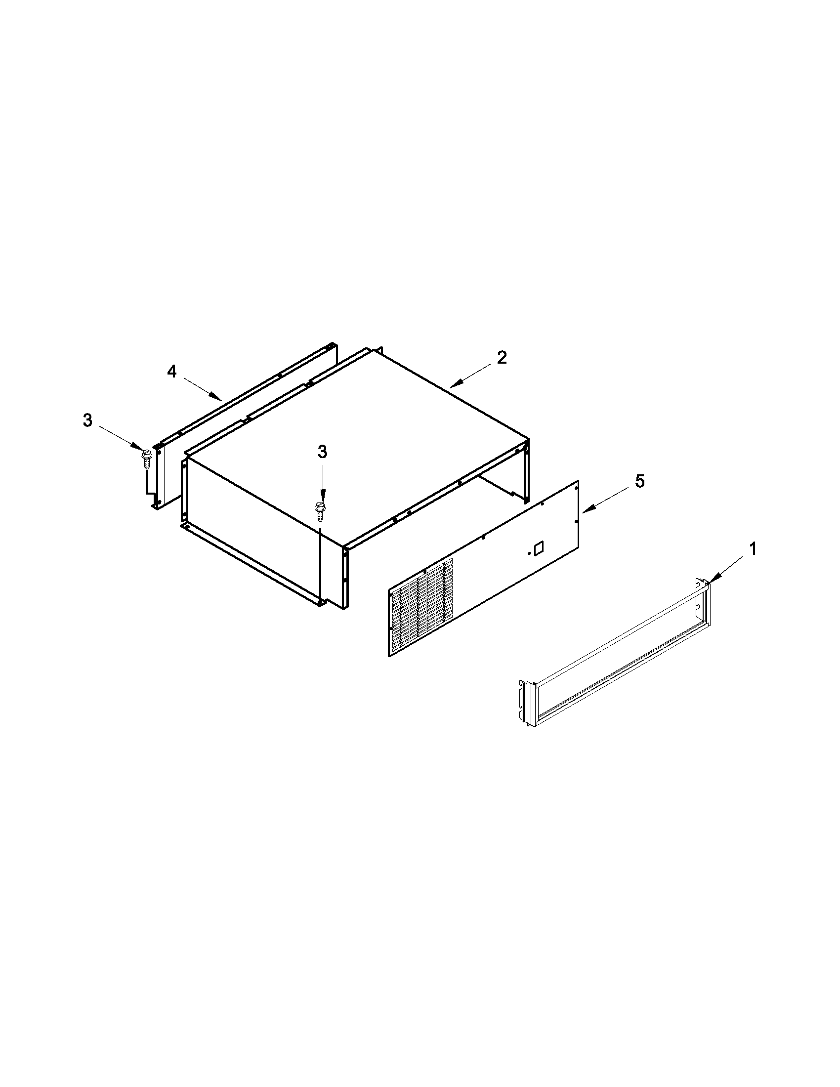 Top grille and unit cover parts