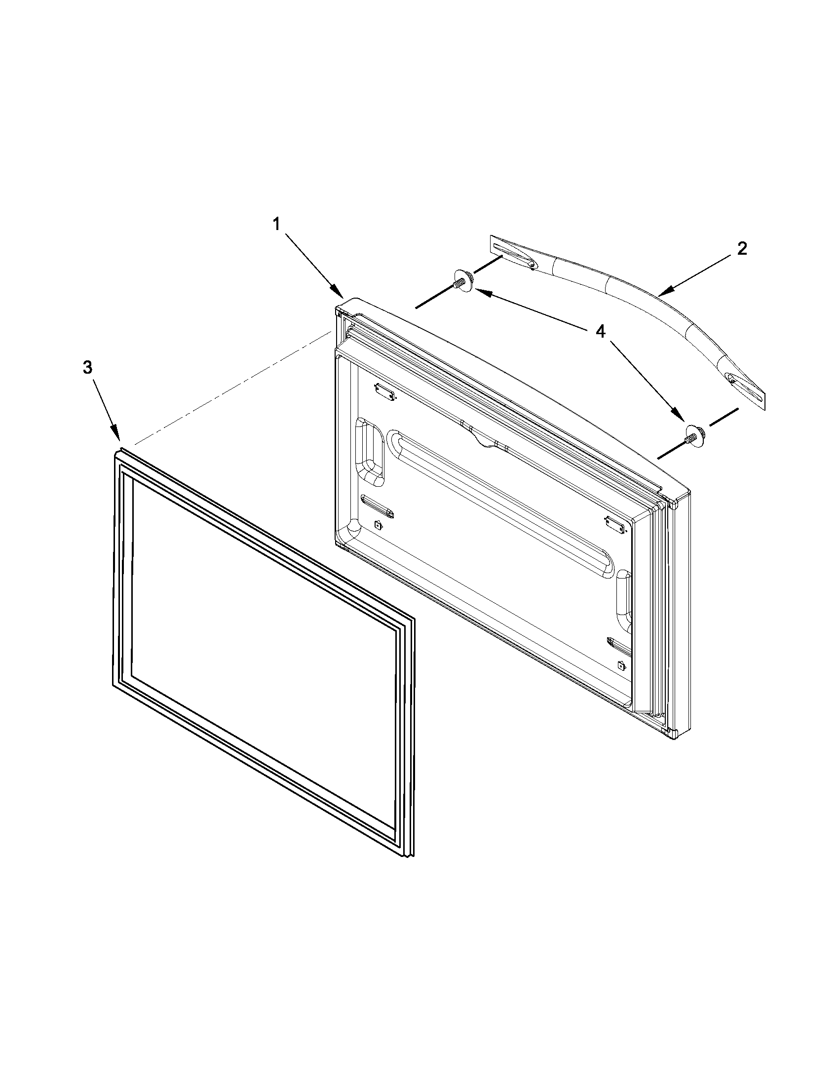 Freezer door parts