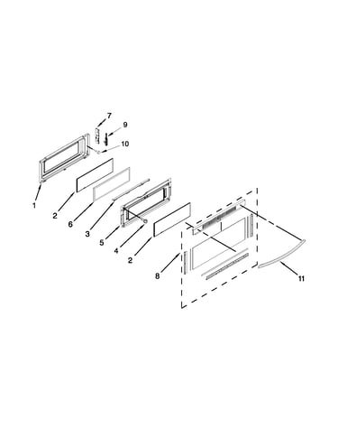 Upper door parts