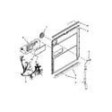KitchenAid KUDE70FXWH6 inner door parts diagram