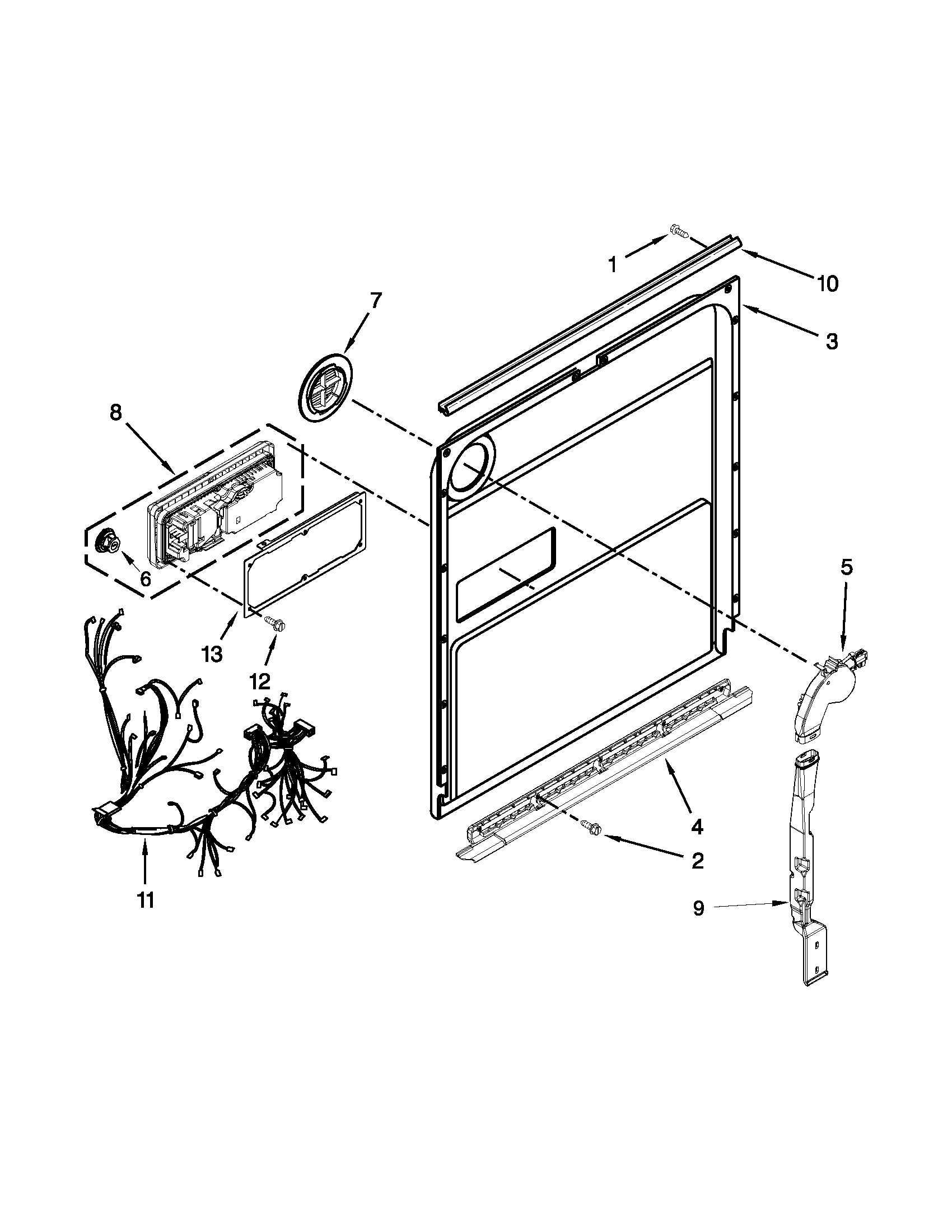 Inner door parts