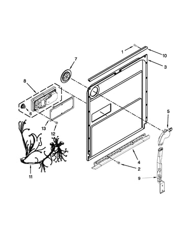 Inner door parts