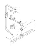 Upper wash and rinse parts
