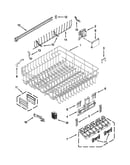 Upper rack and track parts