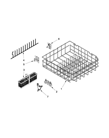 Lower rack parts