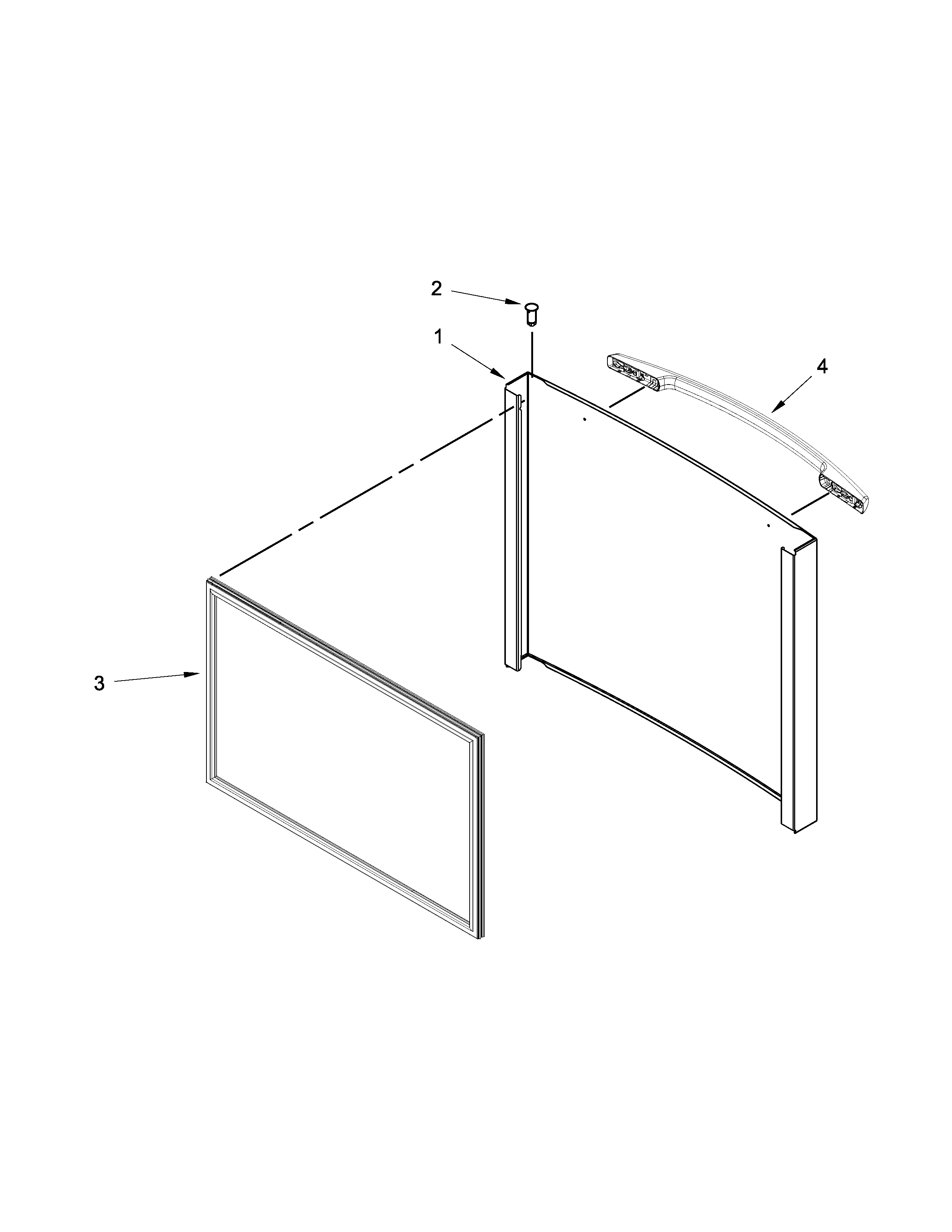 Freezer door parts