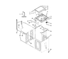 Maytag MVWX600BW0 top and cabinet parts diagram