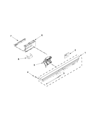 Control panel and latch parts