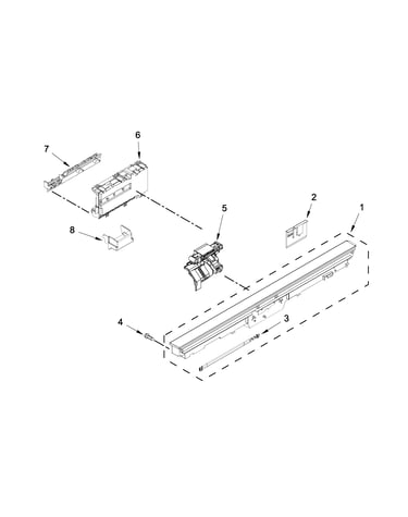Control panel and latch parts