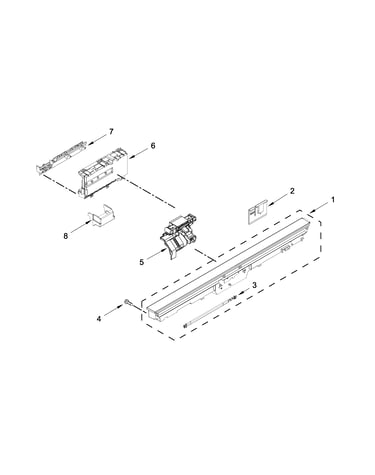 Control panel and latch parts