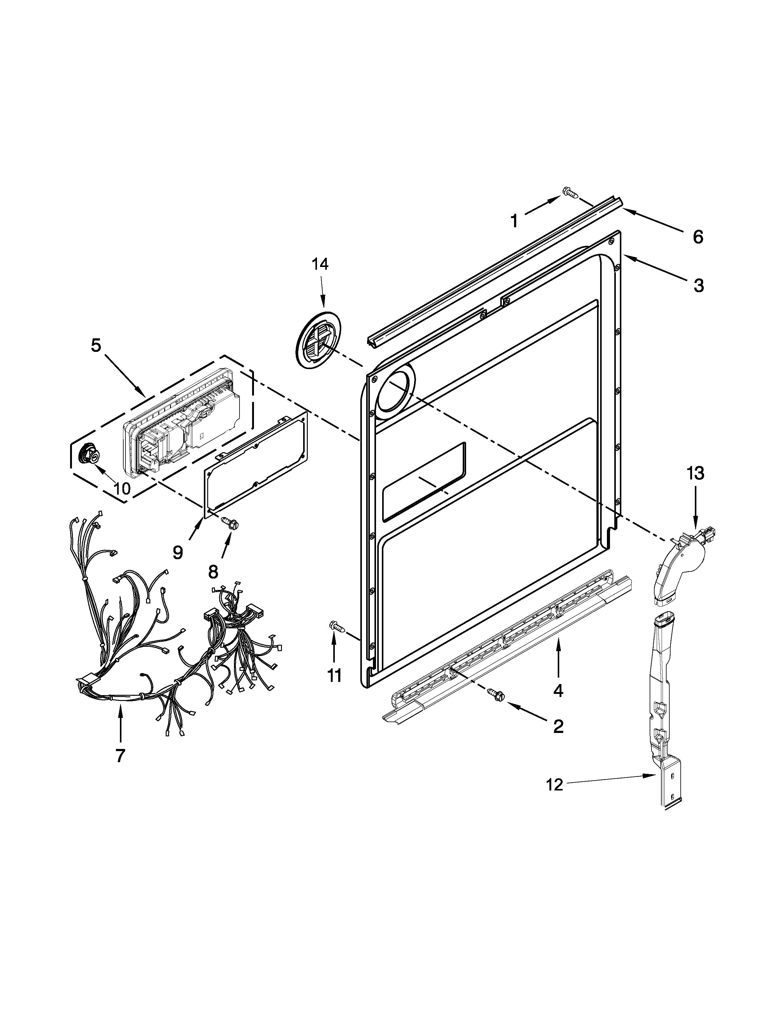 Inner door parts