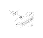 Maytag MDB7749SBQ3 control panel and latch parts diagram