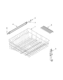 Upper rack and track parts