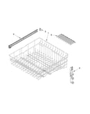 Upper rack and track parts