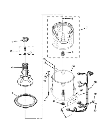 Basket and tub parts