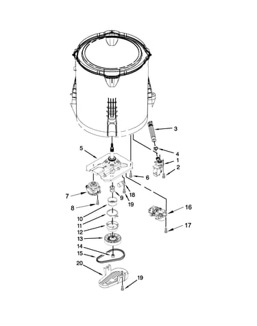 Gearcase, motor and pump parts