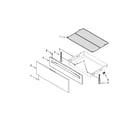 Whirlpool WFG520S0AB0 drawer and broiler parts diagram