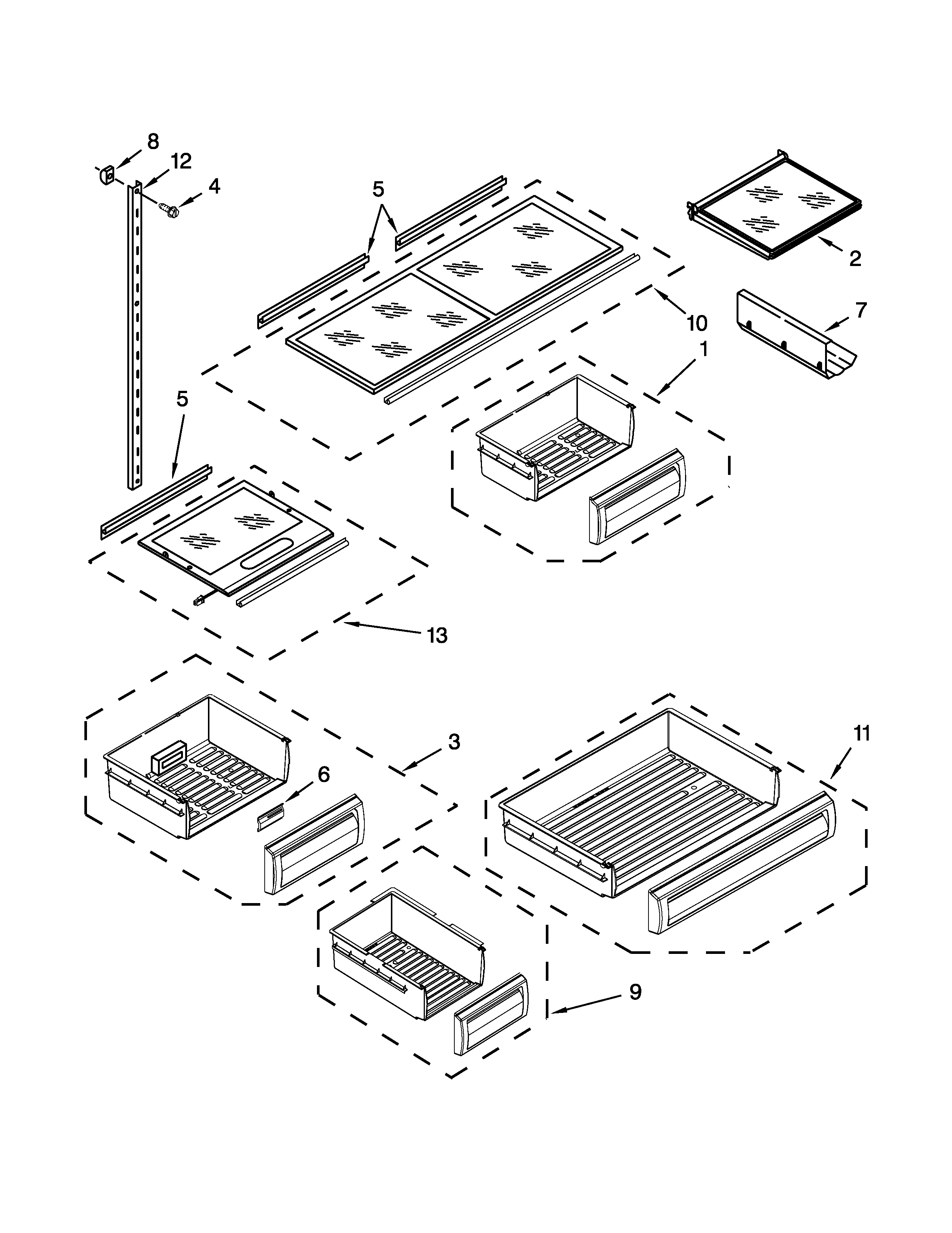 Shelf parts