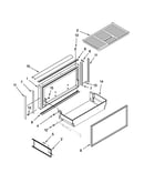 Freezer door and basket parts