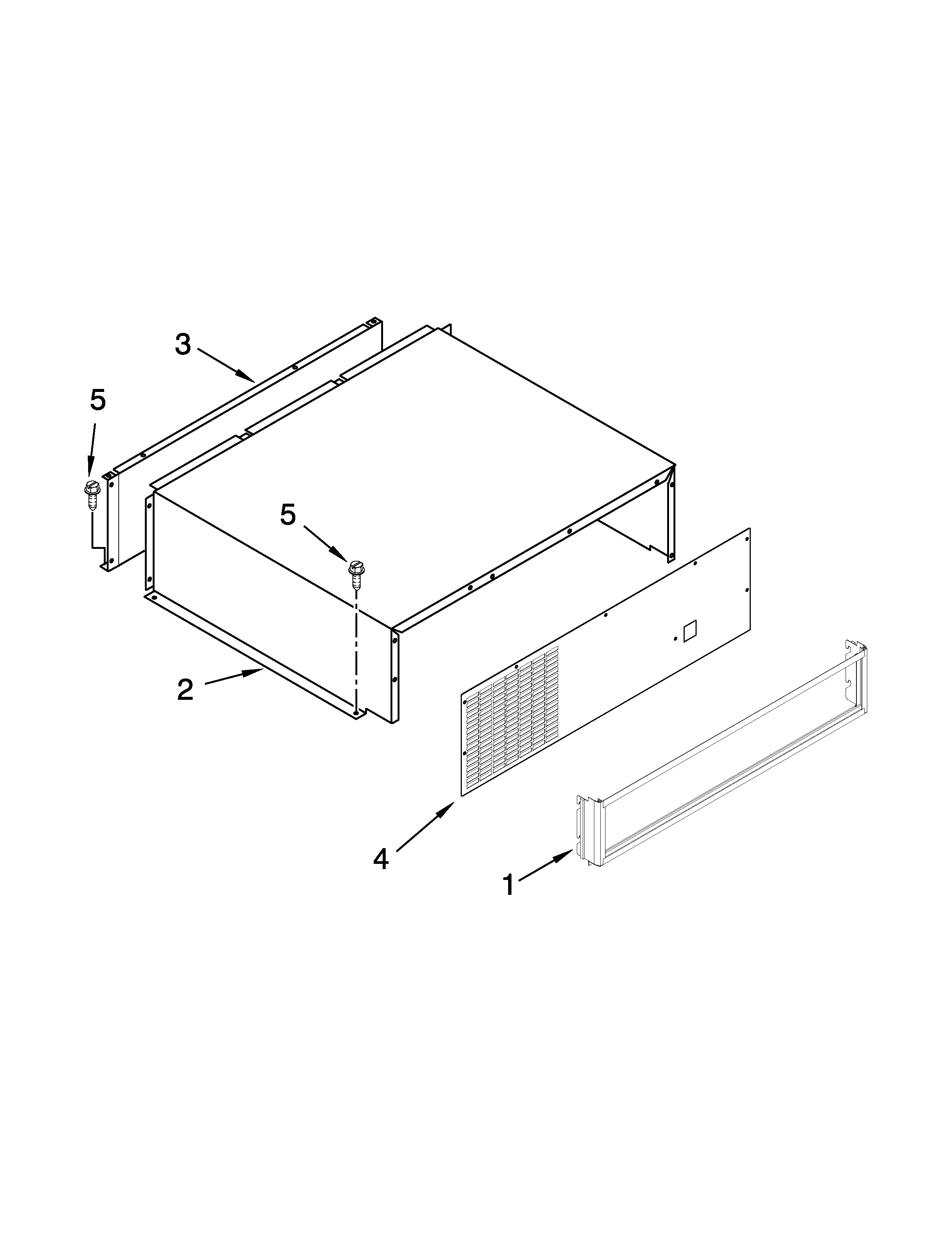 Top grille and unit cover parts