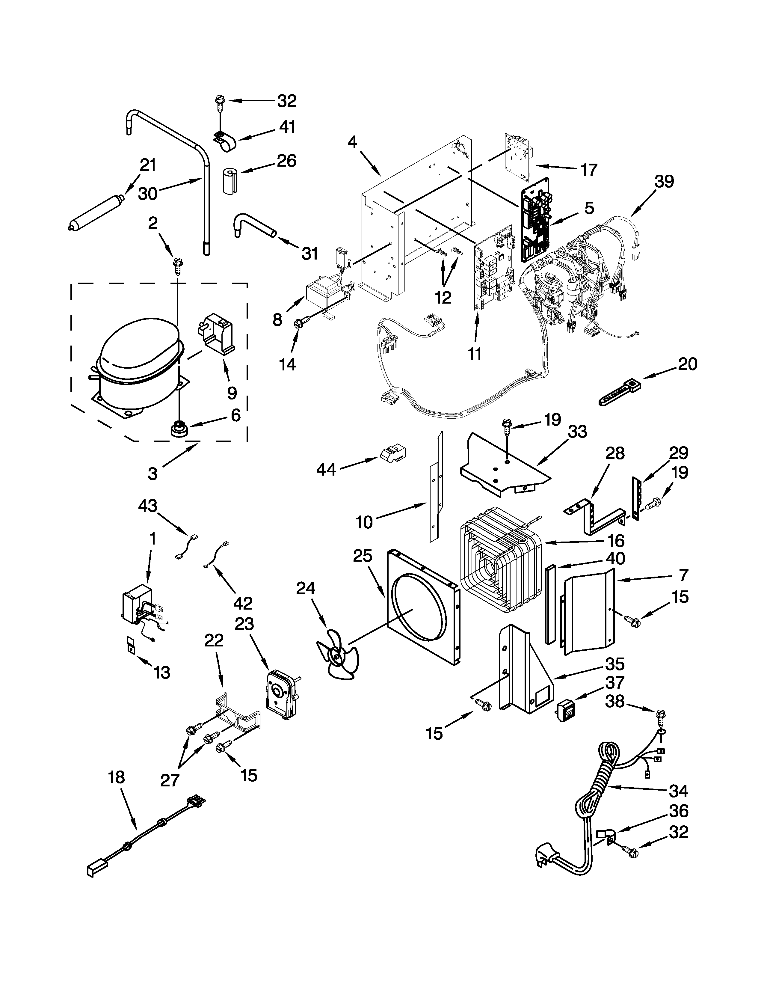Upper unit parts