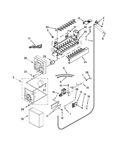 Ice maker parts