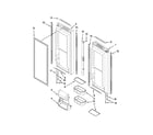 KitchenAid KFCO22EVBL3 refrigerator door parts diagram