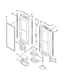 Refrigerator door parts