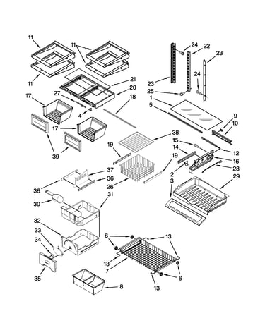 Shelf parts