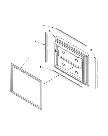 Freezer door parts